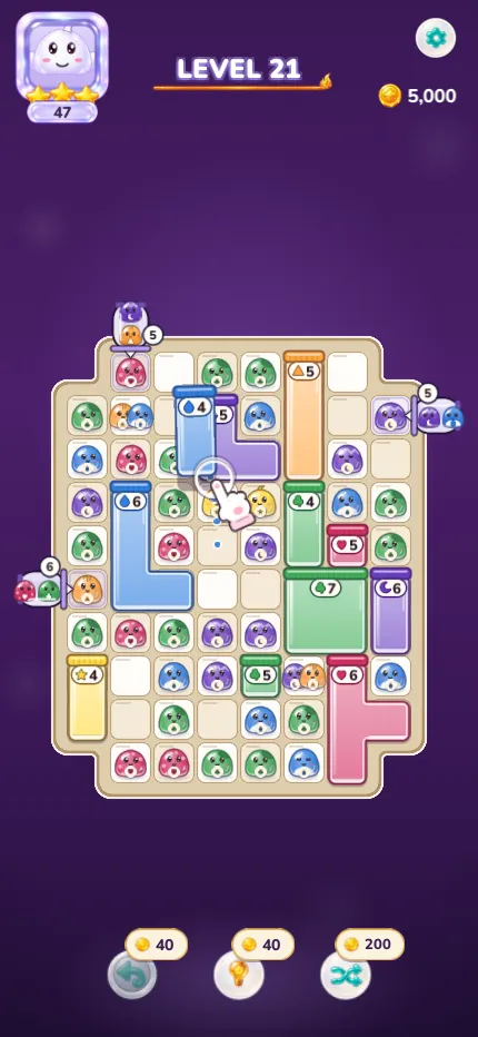Level 21: two-tone slimes